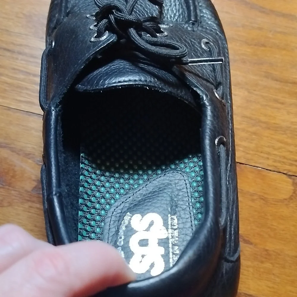 SAS Men's Black Leather Shoes Size 12
